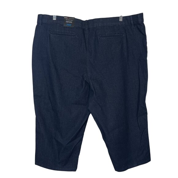 Intro Capri Pants Jeans Womens Size 24W Dark Wash Comfort Waist New - Picture 2 of 12